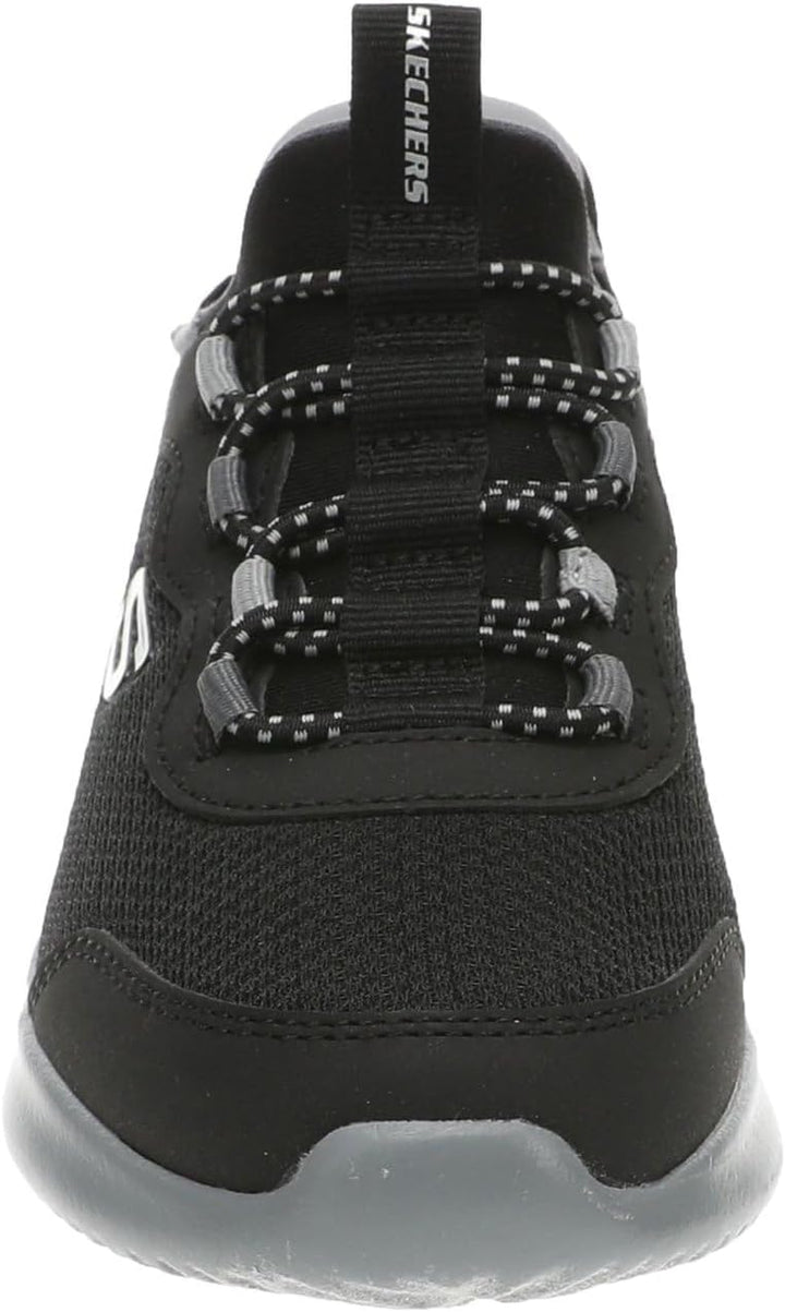 Skechers Jungen Glide-step Sport Wave Blitz Sneaker 27 EU Black Synthetic Textile Charcoal Trim, 27