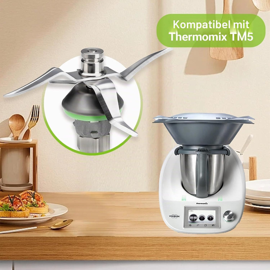 Mixmesser Ersatz für Vorwerk Thermomix TM5 TM5 Messer, TM5 Messer