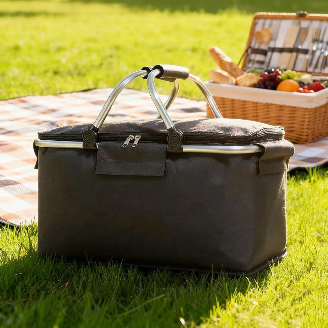 Einkaufskorb Faltbar, Einkaufskorb mit Kühlfunktion, Thermo als Picknickkorb,Tragekorb,Kühlbox Tragb