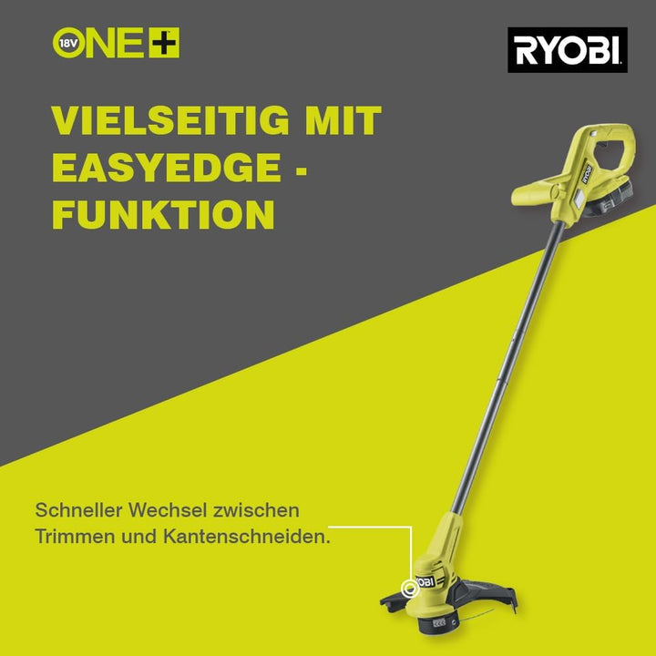 Ryobi RY18LT23A-115 Rasentrimmer, Grün & Anthrazit, Compact