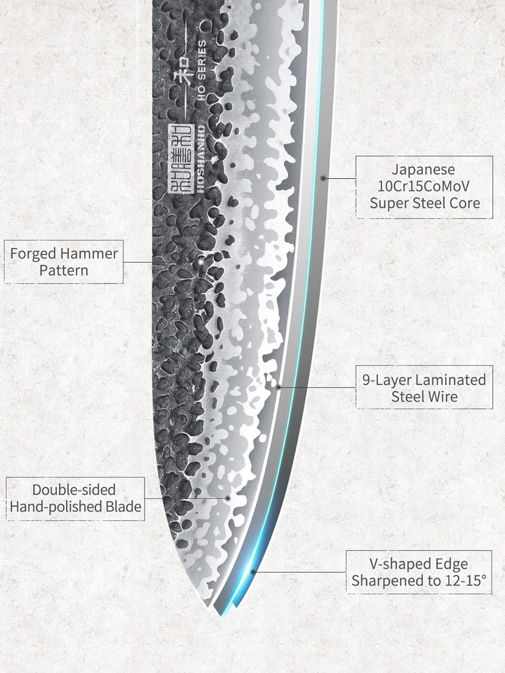 HOSHANHO Kochmesser Küchenmesser, Profi Messer Japanisches Gyuto Kochmesser aus Hochkohlenstoff Stah