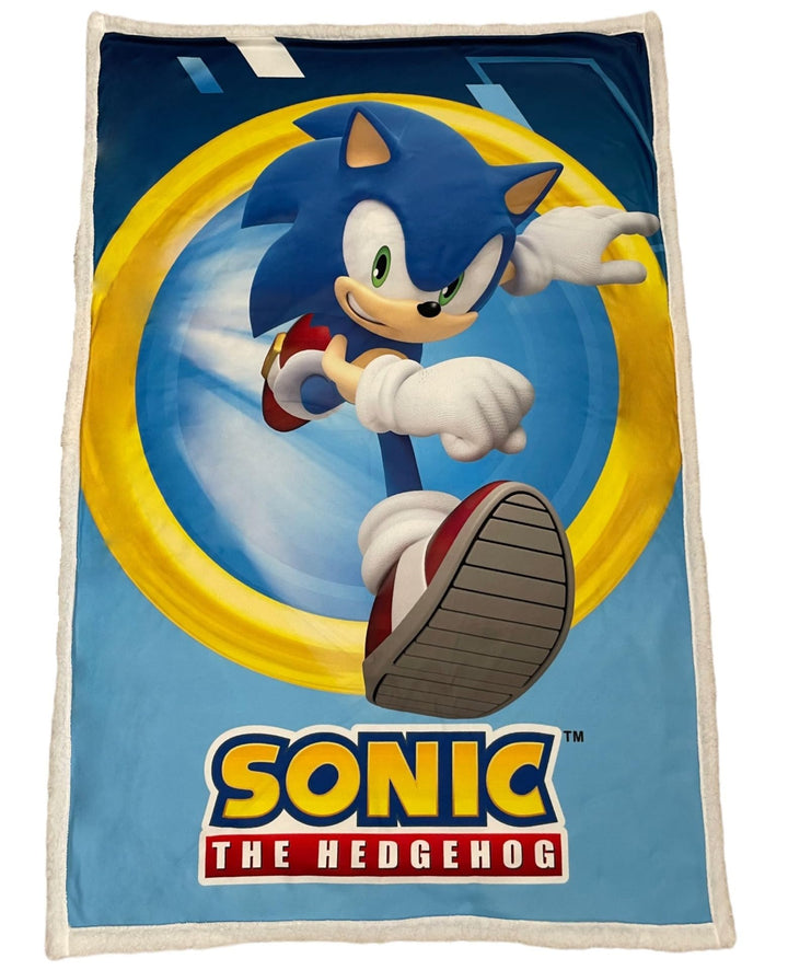 Sonic Sherpa Decke Grösse 100 x 200 cm ideal für Sofa und Bett Kinder Jungen