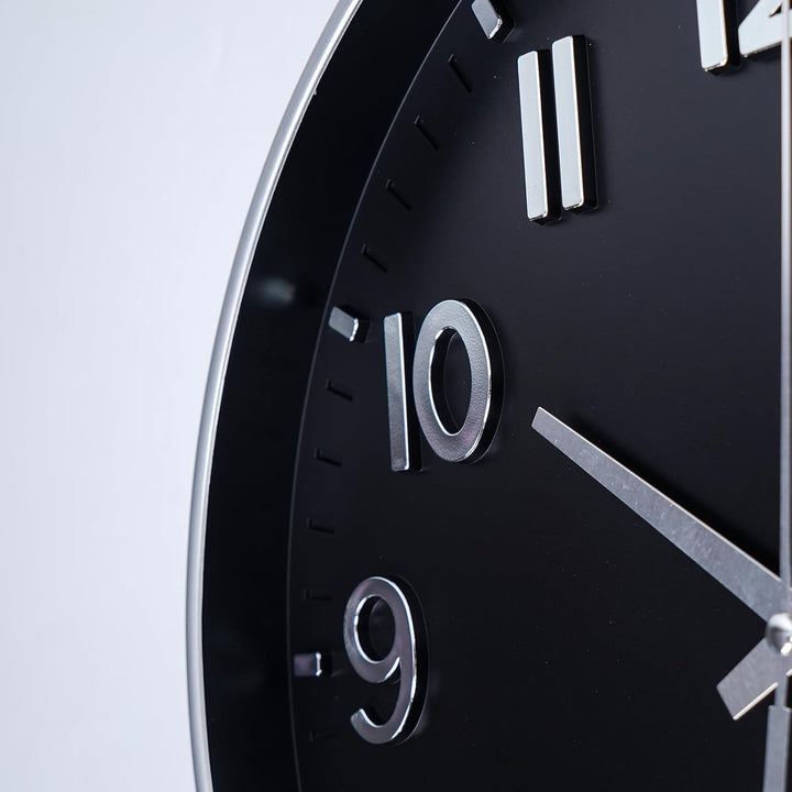 HZDHCLH Funkuhr 30 cm Grosses Ziffernblatt Wanduhr Geräuschlos,Geeignet für Schule, Zuhause, Wanddek