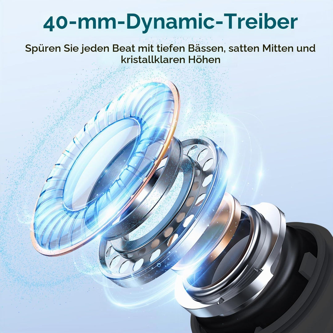 havit H683BT Hybrid Active Noise Cancelling Kopfhörer, Hi-Res Over Ear Bluetooth Kopfhörer mit 4 Mic