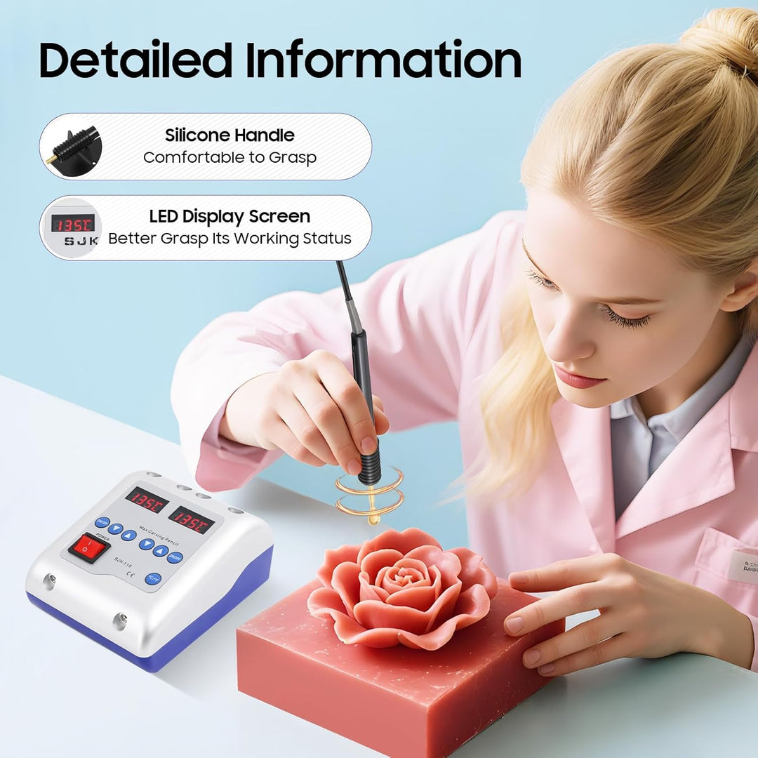 Digital Elektrisch Waxer Maschine, AC 240V 20W Modellier Dental Wachs Gerät Tranchiermesser Wachsmes