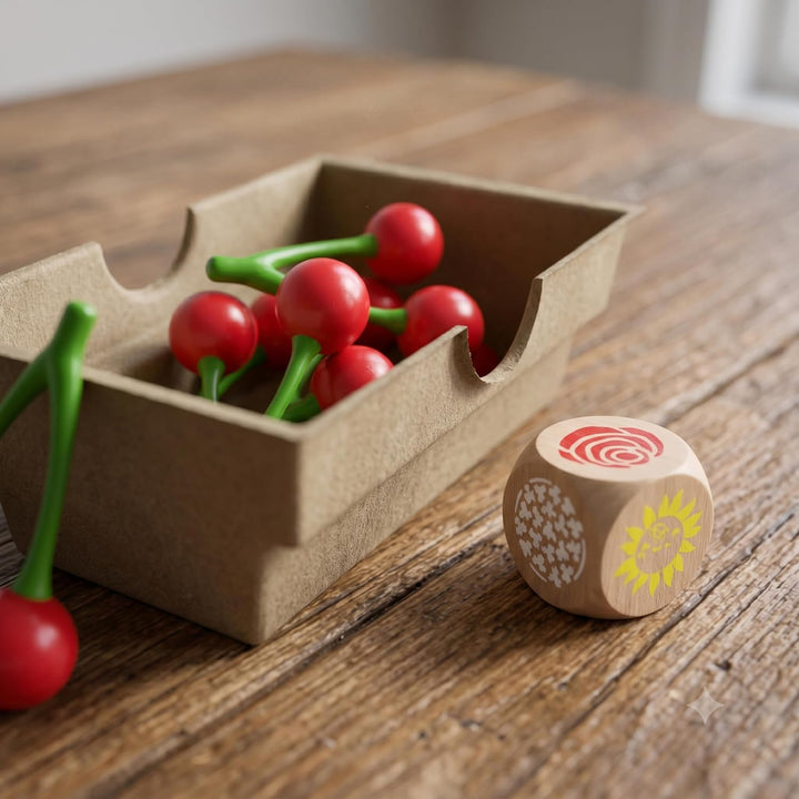 HABA Obstgärtchen kooperatives Kinderspiel ab 3 Jahren mit kleinen Kirschen