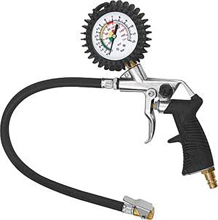 Riegler 118500 Reifenfüller, Analoges Manometer 63 mm, Reifenfüllgerät Reifendruckprüfer