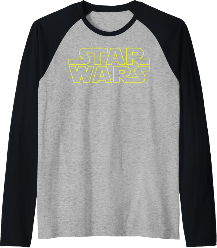 Star Wars Simple Logo Outline Raglan