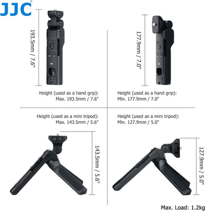 JJC Bluetooth Handgriff Fernbedienung für Sony ZV-E10 ZV-1 ZV-1F A6700 A6600 A6400 A6100 A7C A7SIII