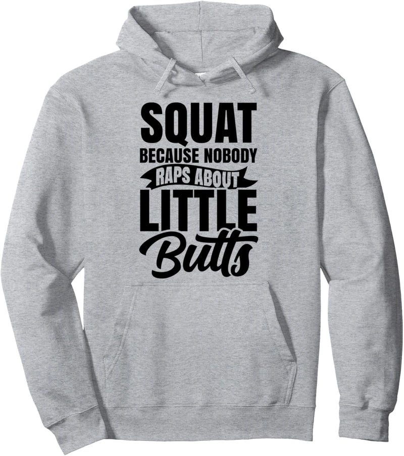 Butt Squat Gym Workout Fitness Coach Squatting Leg Day Pullover Hoodie