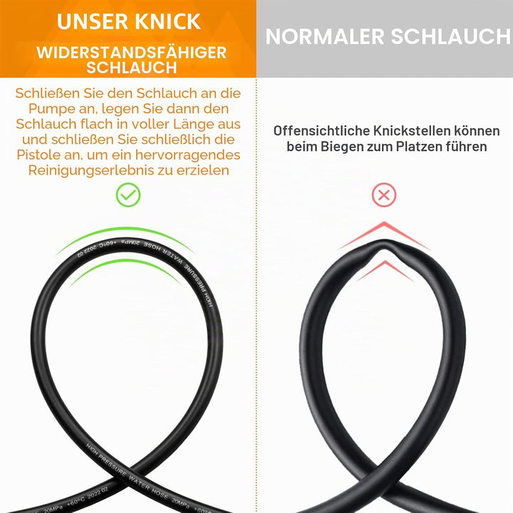 Fai Top 10M Hochdruckreinigerschlauch M22 Anschluss,Hochdruckschlauch Verlängerungsschlauch für Karc
