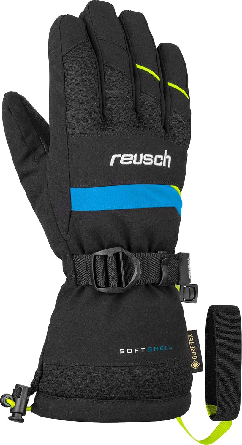 Reusch Kinder Maxim GTX Handschuhe 5.5 Black/Safety Yellow, 5.5 Black/Safety Yellow