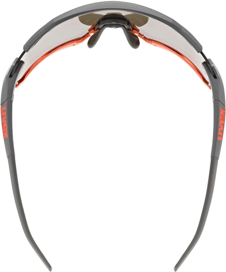 uvex Unisex Sportstyle 228 Sportbrille (1er Pack) Einheitsgrösse grey mat orange/orange, Einheitsgrö