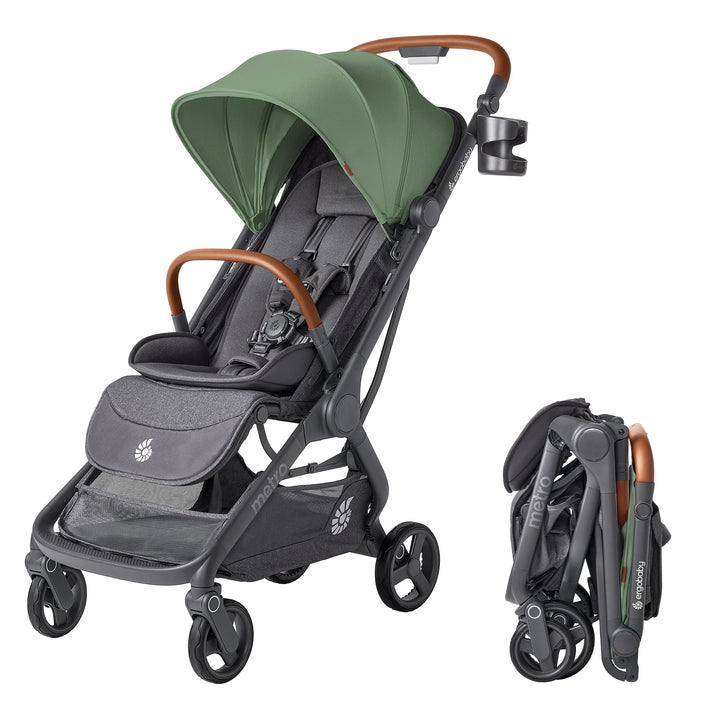 Ergobaby Metro3 Deluxe Kinderwagen Buggy mit Liegefunktion, Baby-Buggy ab Geburt bis 22kg (0-4 Jahre
