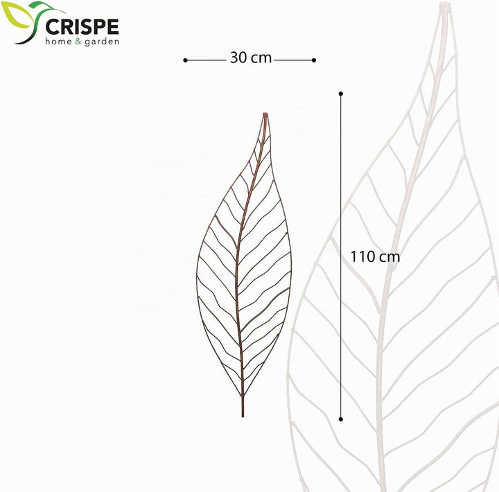 Crispe home &amp; garden Gartenstecker Edelrost - Farn klein | Rankhilfe Gartendeko Höhe 110 cm, Farn Kl