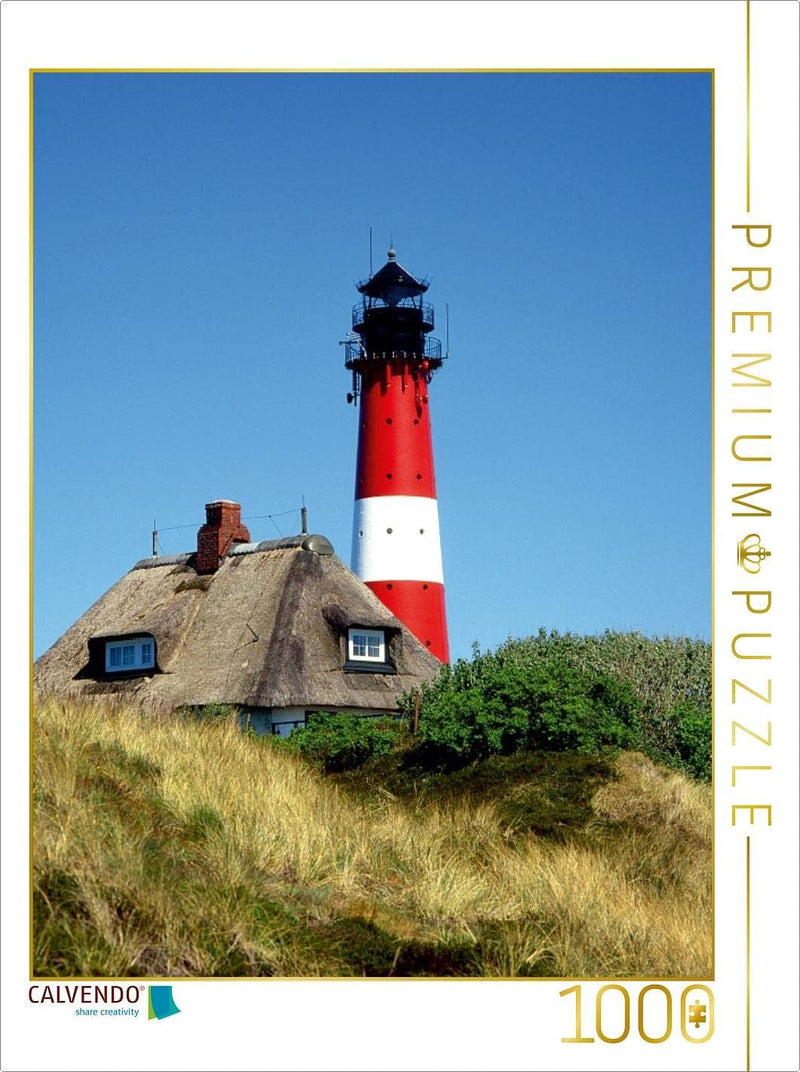 CALVENDO Puzzle Leuchtturm Insel Sylt 1000 Teile Lege-Grösse 48 x 64 cm Foto-Puzzle Bild von Lothar