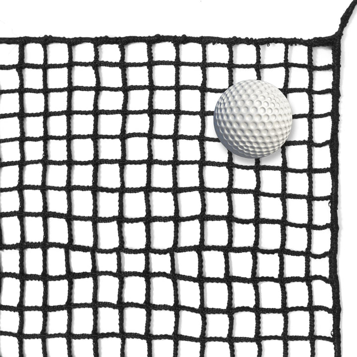 EMEKIAN Schwarzes Polyester Golf Übungszaunnetz, Schwerlast Golfball-Absperrnetz, Tragbares Golfnetz