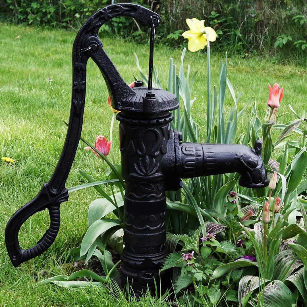 TRUTZHOLM Schwengelpumpe Antik Vintage Gartenpumpe Brunnenpumpe Handschwengelpumpe Handpumpe Nostalg