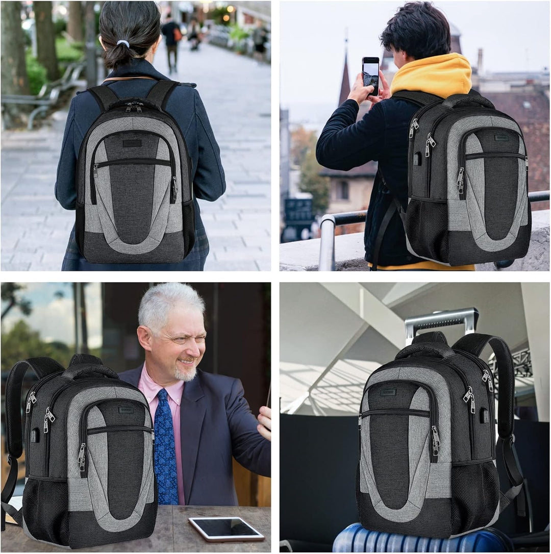 BIKROD Rucksack Herren und Damen, Schulrucksack Jungen Mädchen Teenager, Wasserdicht Rucksack | 15.6