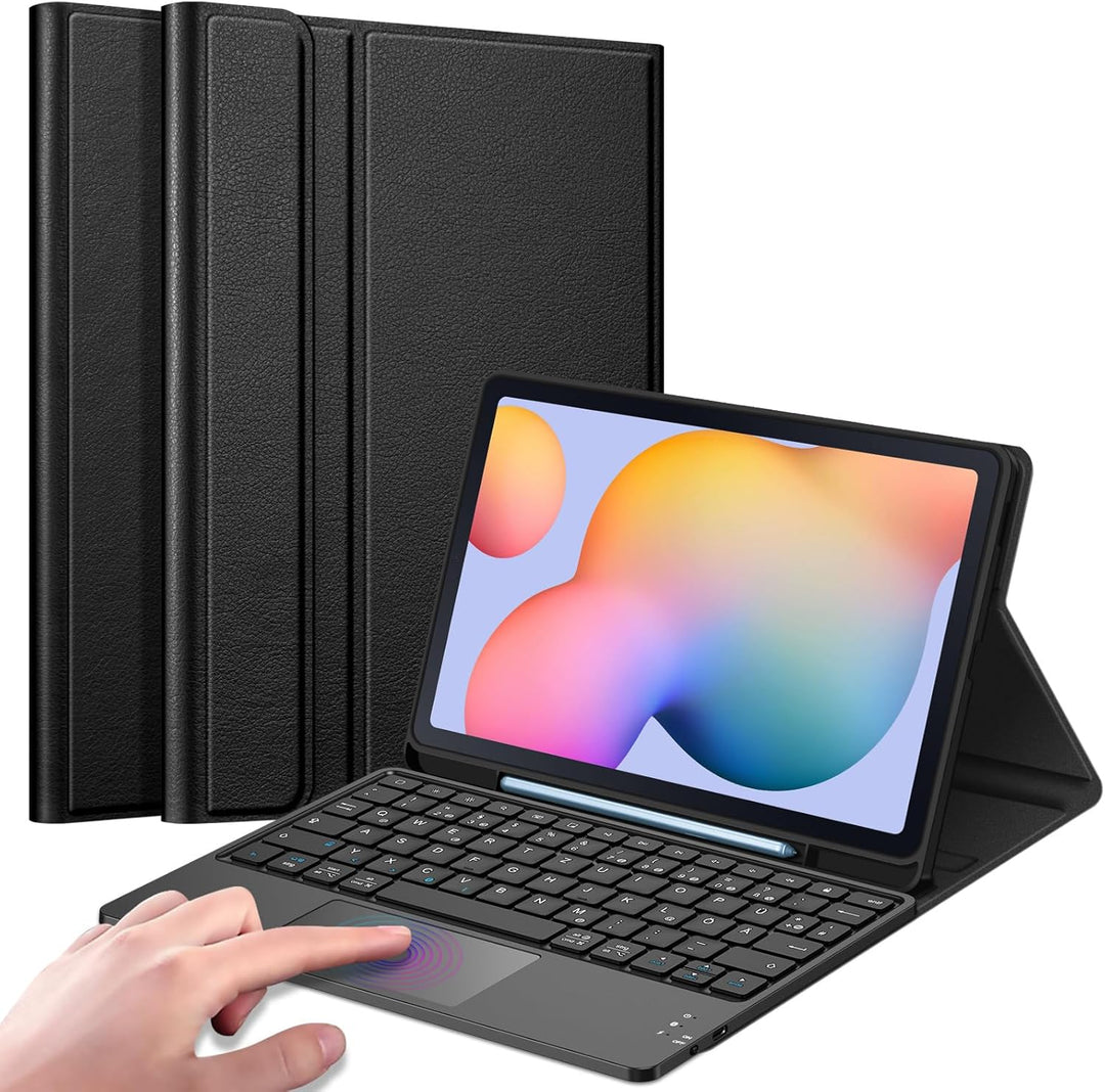 Fintie Tastatur Hülle für Samsung Galaxy Tab S6 Lite 10,4 Zoll 2024/2022/2020 Tablet mit Magnetisch