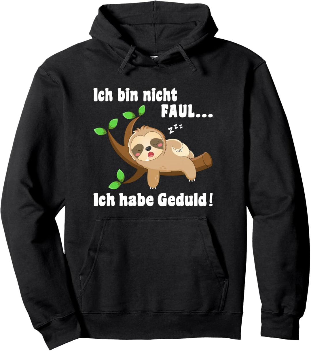 Faultier Schlafshirt Damen Herren Kinder Lustiges Faultier Pullover Hoodie