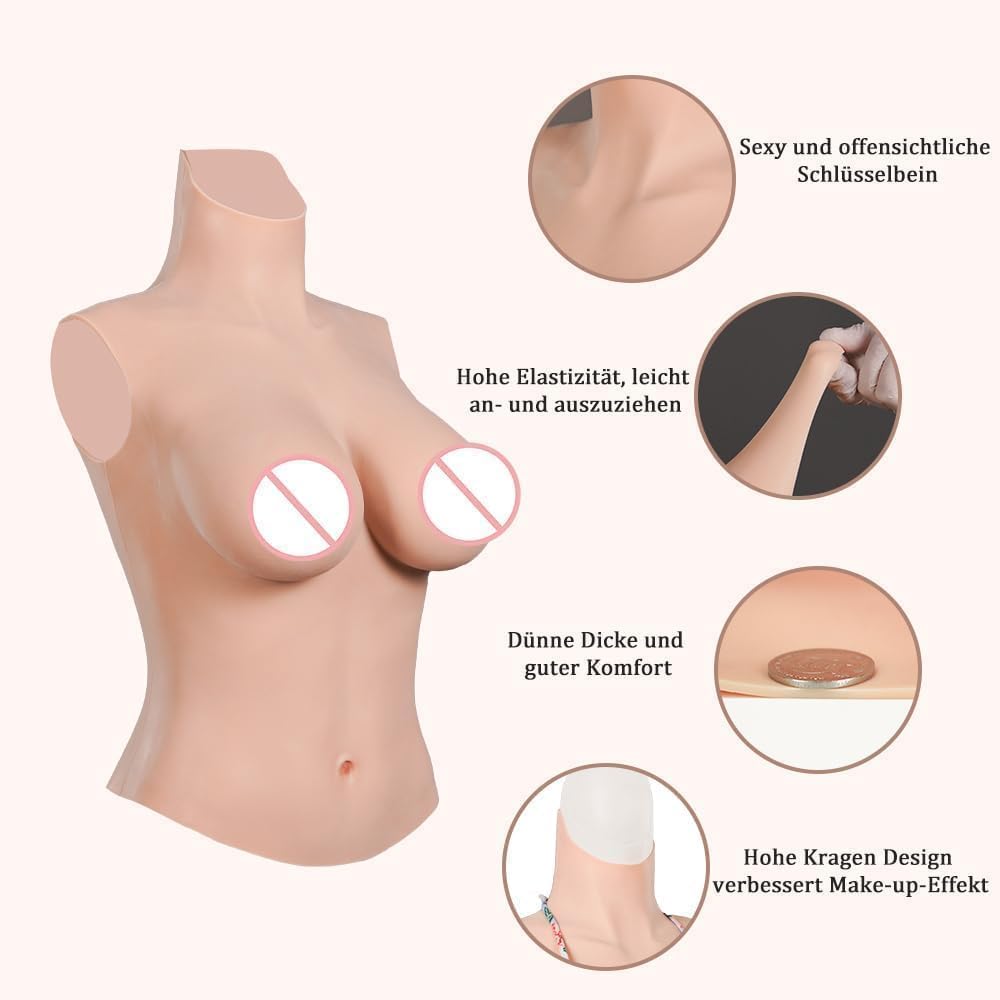 CYOMI Silikon Brüste Brustformen Realistisch Halb Körper Stil Brustplatten für Crossdresser Transgen