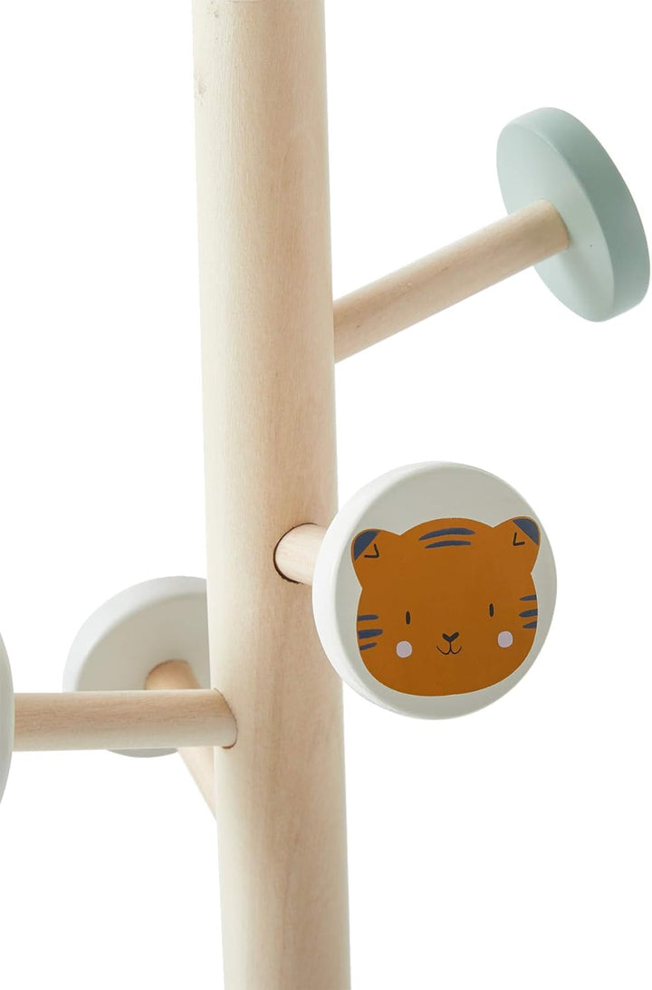 Vertbaudet Kinderzimmer Garderobenständer „Pandafreunde“ mint/natur ONE SIZE