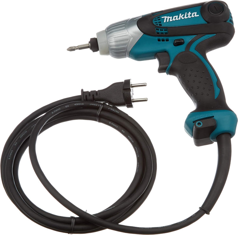 Makita TD0101F Schlagschrauber 1/4" Innensechskant, Schwarz, Blau