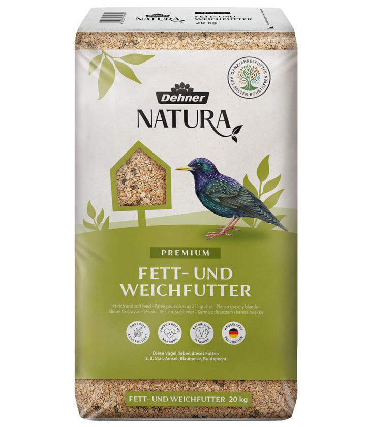 Dehner Natura Wildvogelfutter, Fett- und Weichfutter, 20 kg 20 kg (1er Pack) Single, 20 kg (1er Pack