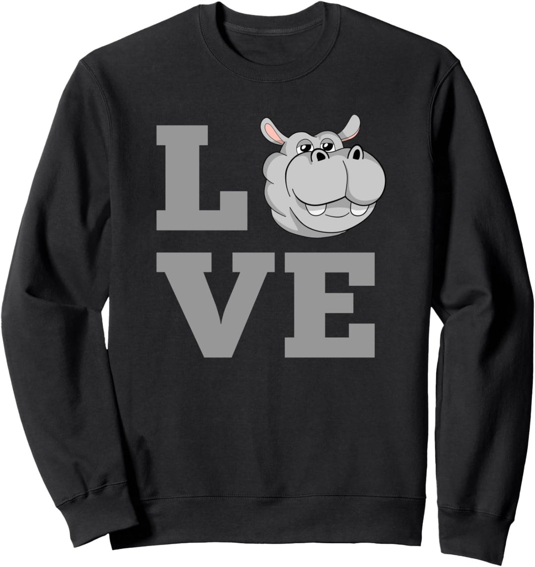 Nilpferde I Flusspferde I Süsse Tiere I Nilpferd Sweatshirt