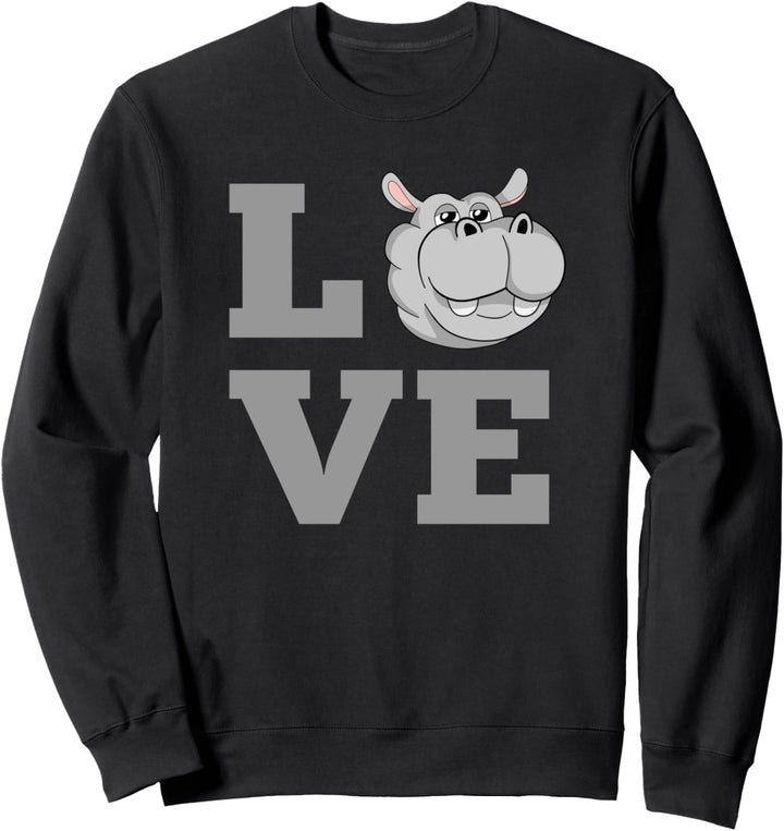 Nilpferde I Flusspferde I Süsse Tiere I Nilpferd Sweatshirt