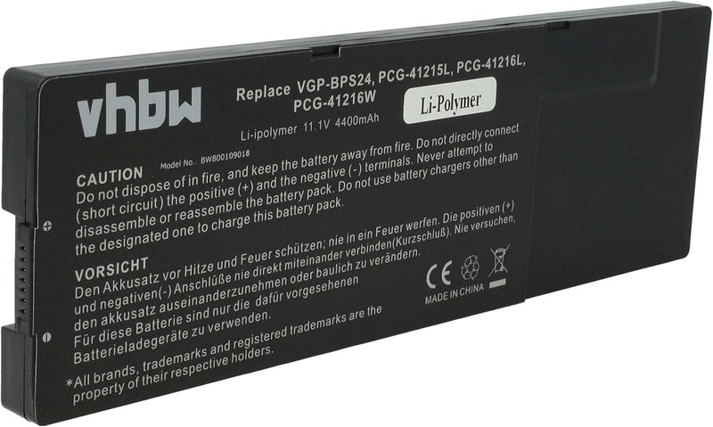 vhbw Akku kompatibel mit Sony Vaio VPC-SB25FH/S, VPC-SB25FH/W, VPC-SB25FW/B, VPC-SB25FW/L Notebook (