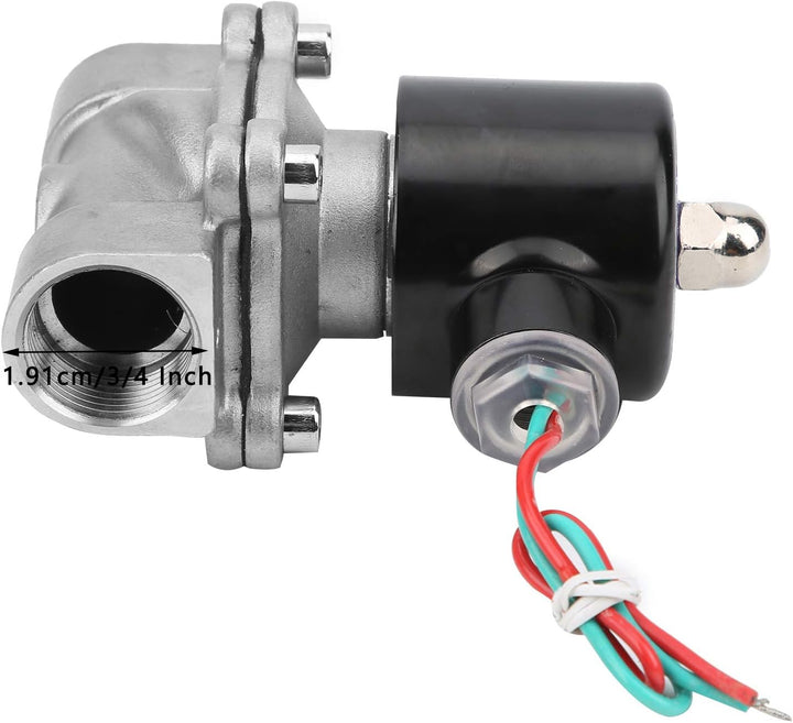 AC/DC 12V/24V/110V/220V/380V 3/4 Zoll Magnetventil, 1-Wege normal geschlossenes direktes elektrische