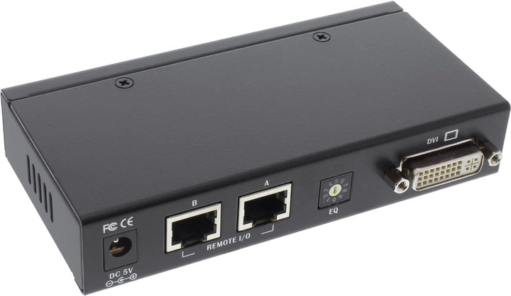 InLine 61640 DVI USB KVM Extender, Verlängerung über UTP, mit Audio, bis 50m