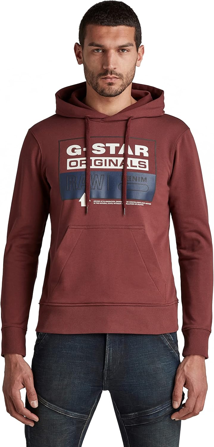 G-STAR Herren Originals Hooded Sweatshirt Sweats, Braun (Paccio D20696-a613-1632)