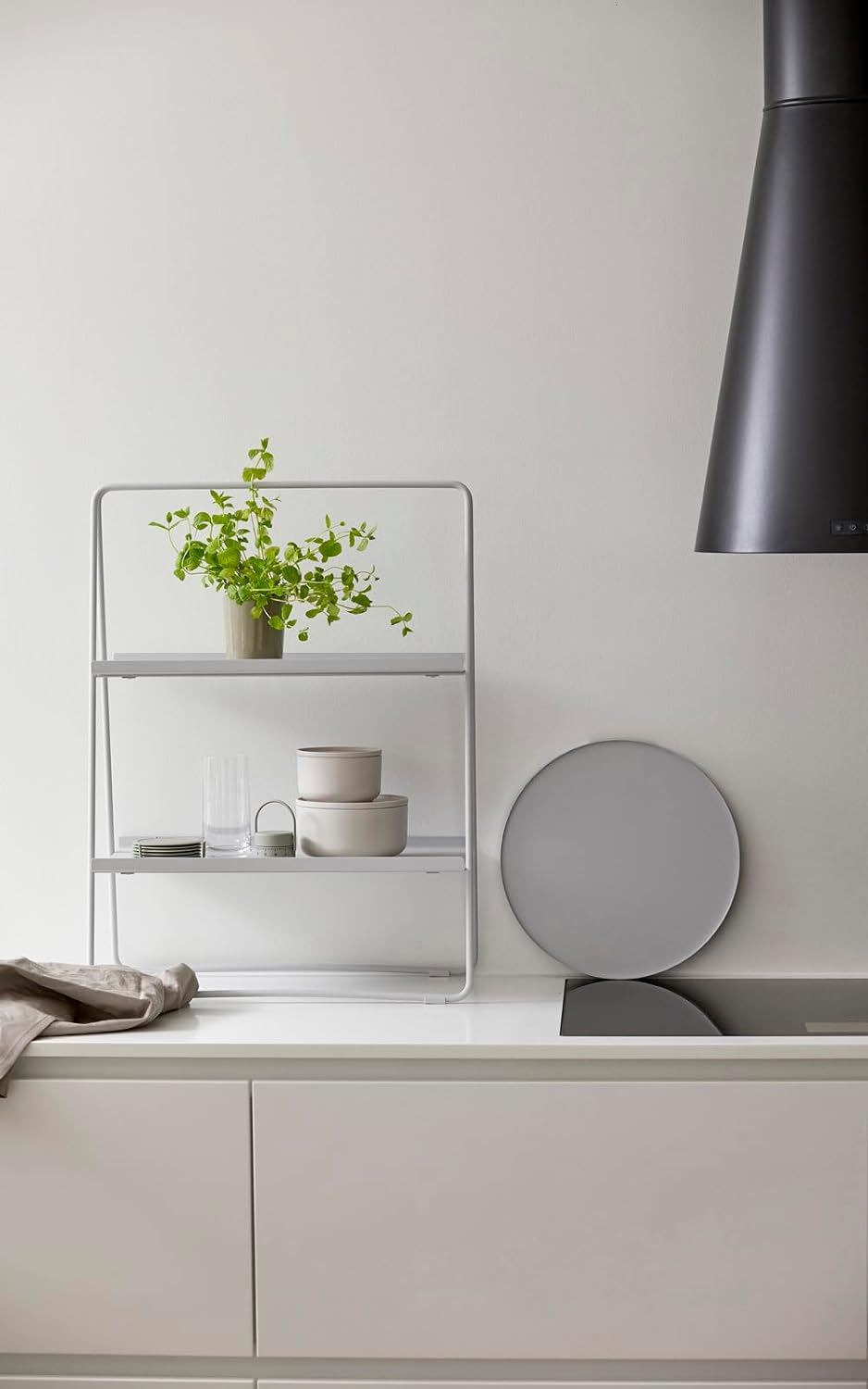 Zone Denmark A-Table Regal, Standregal aus Metall, 53 x 29 x 75 cm, Weiches Grau 75cm Soft Grey, 75c