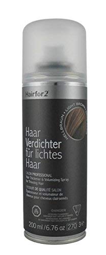 Hairfor2 Haarverdichtungsspray gegen lichtes Haar | Haarpuder | Streuhaar | Haarauffüller | Haarausf
