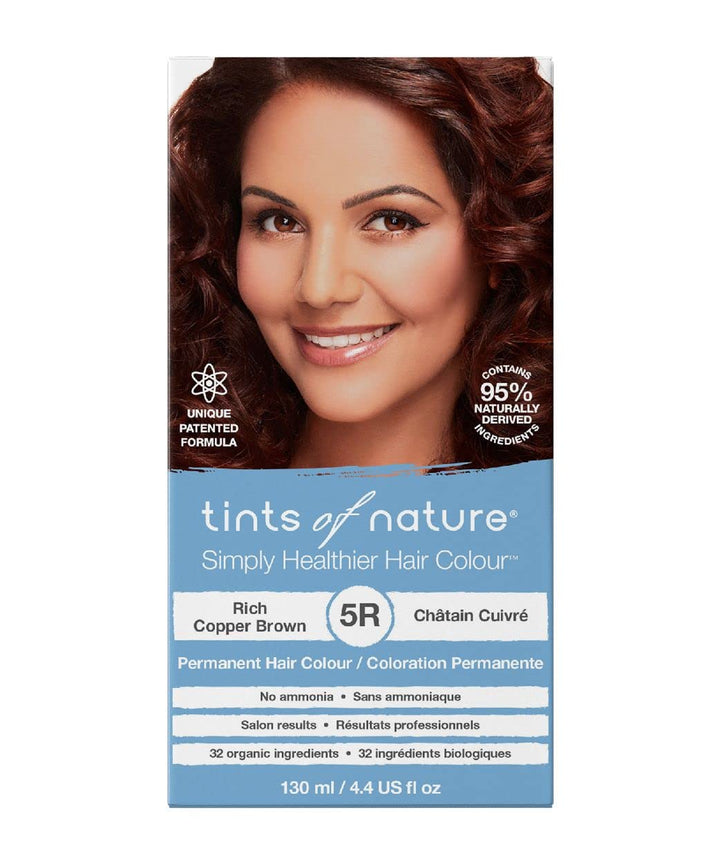 Tints of Nature 5R Rich Copper Brown Permanent Hair Dye, Reiches Kupferbraun Permanente Haarfarbe, p