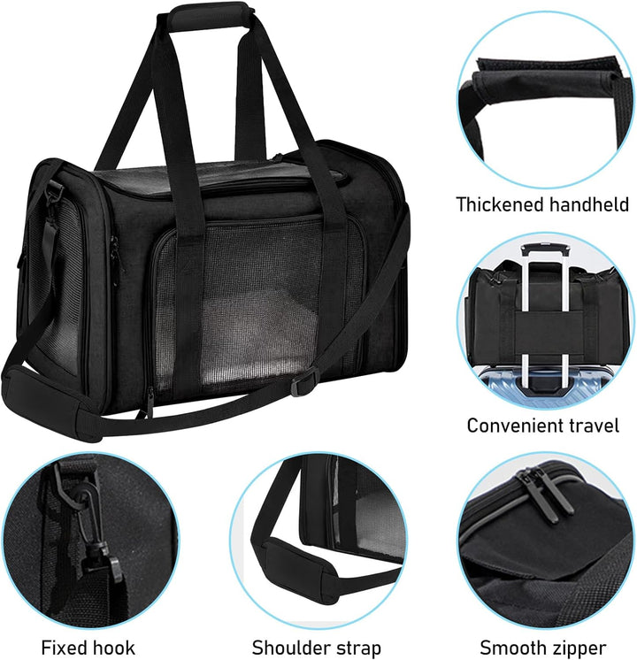 BYZESTY Transportbox Katze Hund Katzentransportbox Hundebox Faltbar Hundetransportbox Katzen Transpo