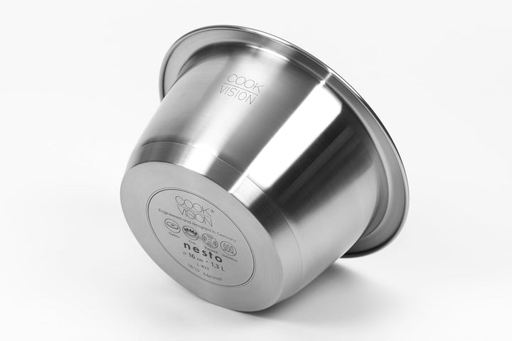 Milchtopf Edelstahl 18/10, Ø 16 cm, antihaft-beschichtet