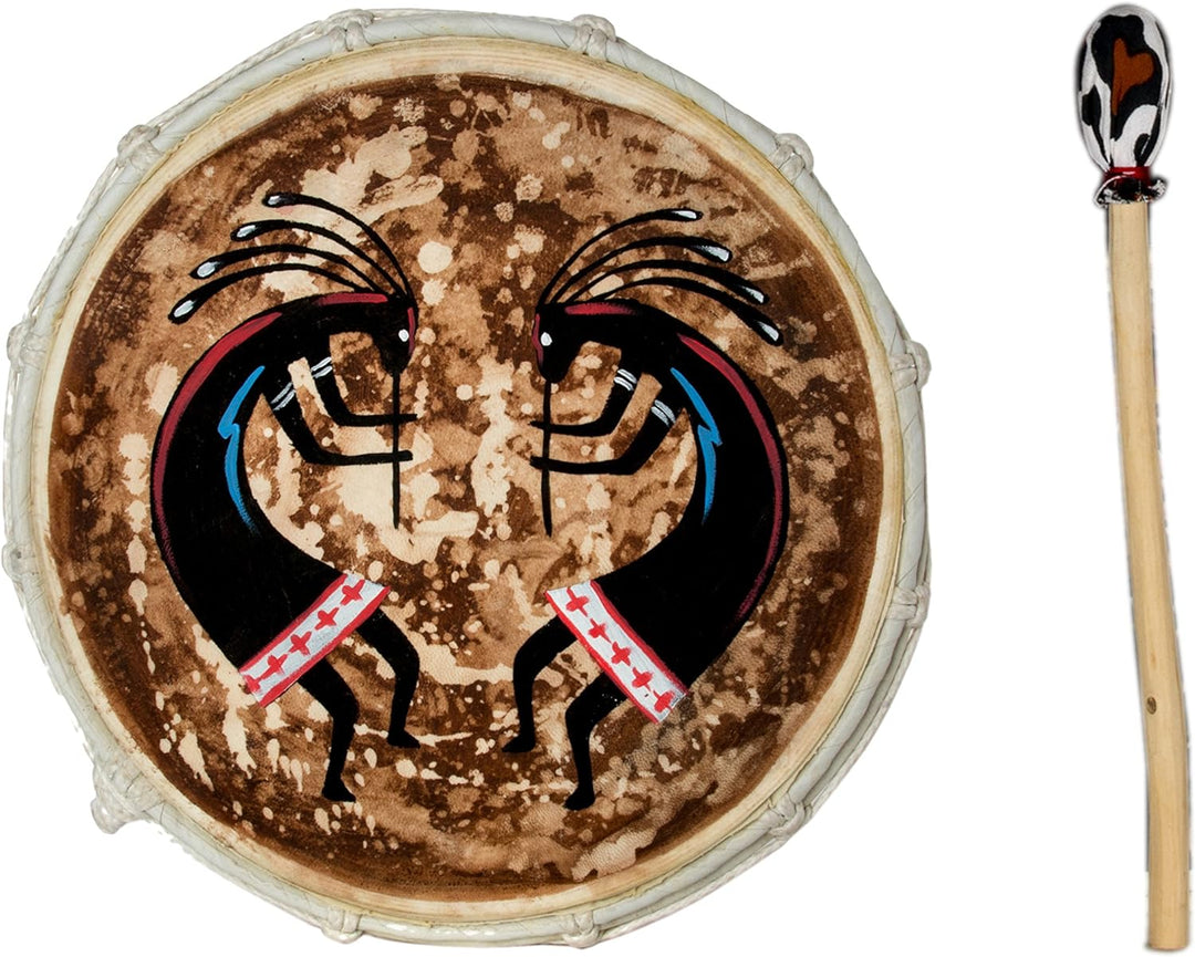 40cm Grosse Schamanentrommel Cocopelli Gemalt Rahmentrommel Bodhran Drum