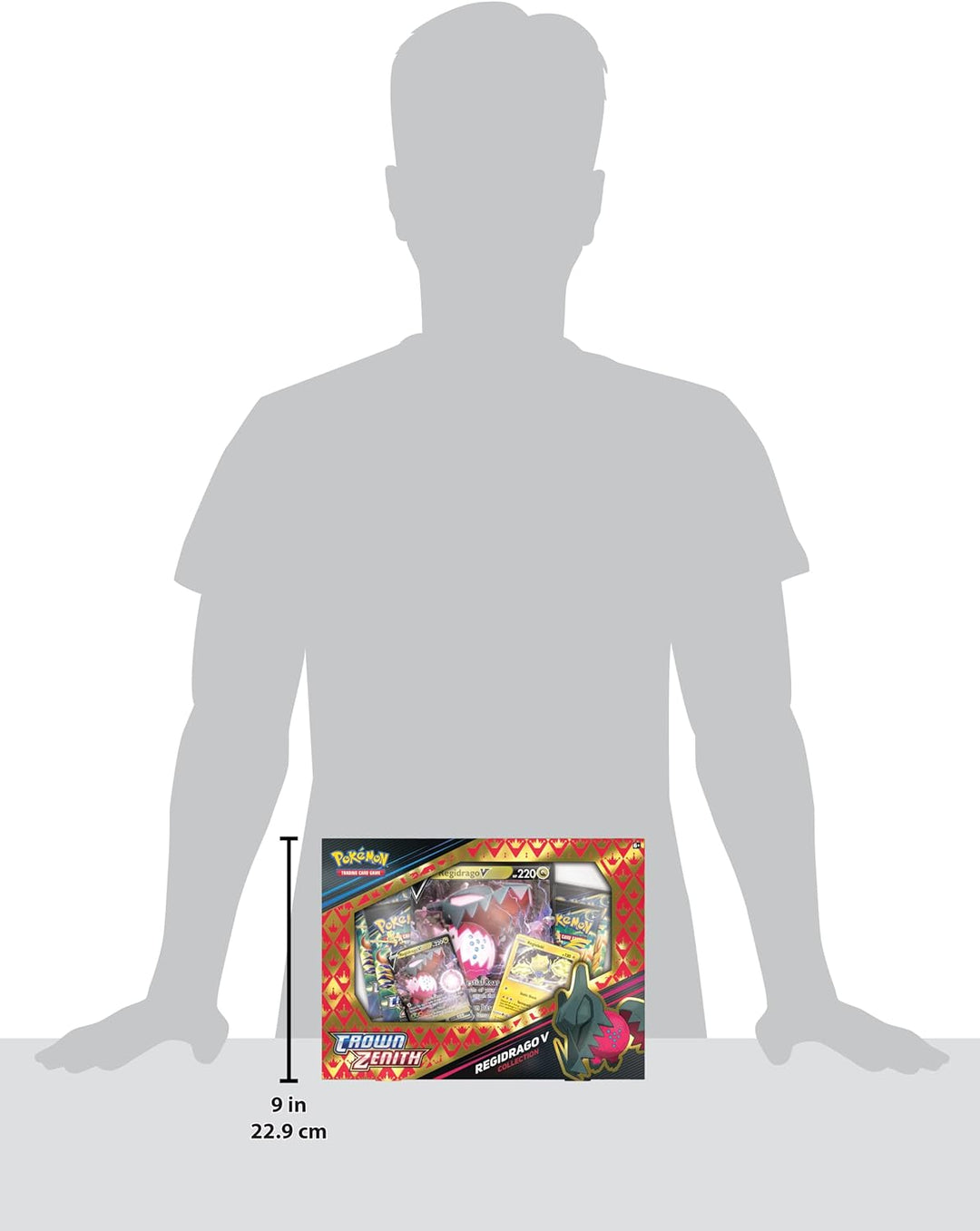 Pokémon Regidrago V Crown Zenith Kollektion Einzelbett, Einzelbett