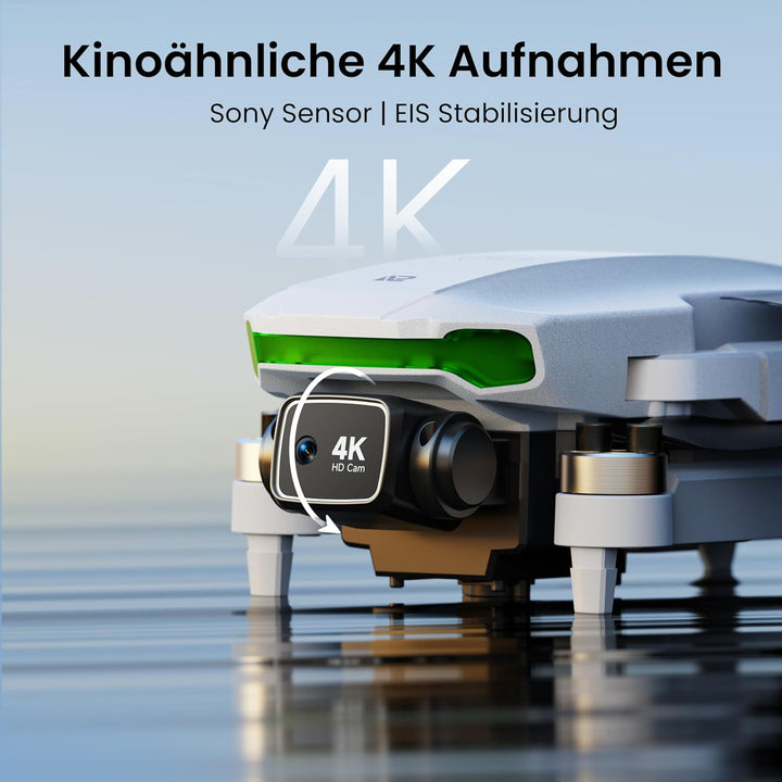 GPS Drohne mit Kamera EIS 4K für Erwachsene, mit Bildschirm auf Controller, 70 Minuten Flugzeit, 10