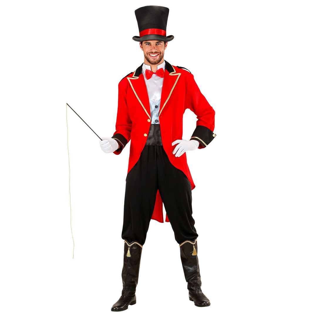 "RINGMASTER" (jacket, vest with shirt &bow tie, pants, hat, whip) - (L), L