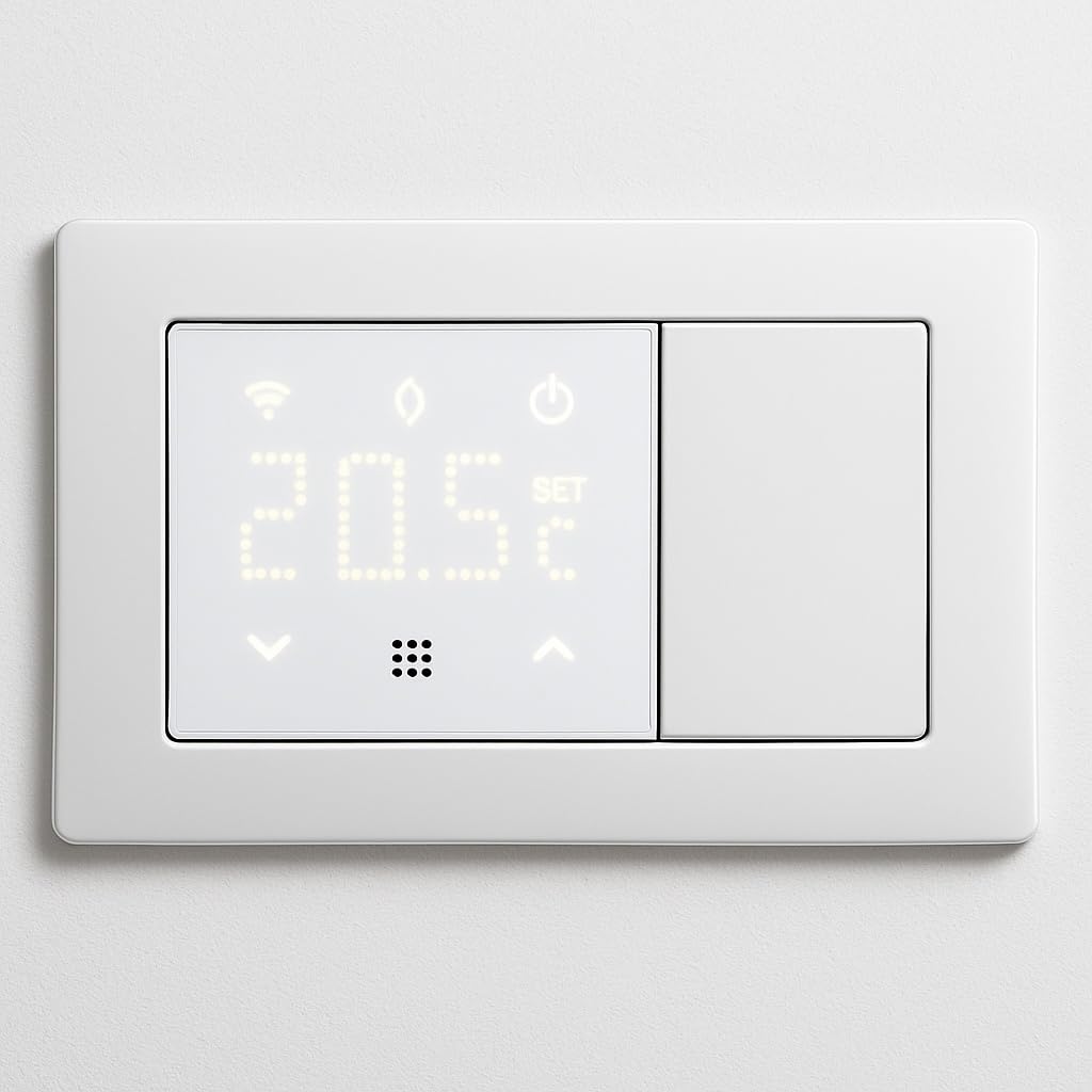 Unterputz-Thermostat programmierbares Modul 2P 240 V Touch-Display mit Hintergrundbeleuchtung Farbe