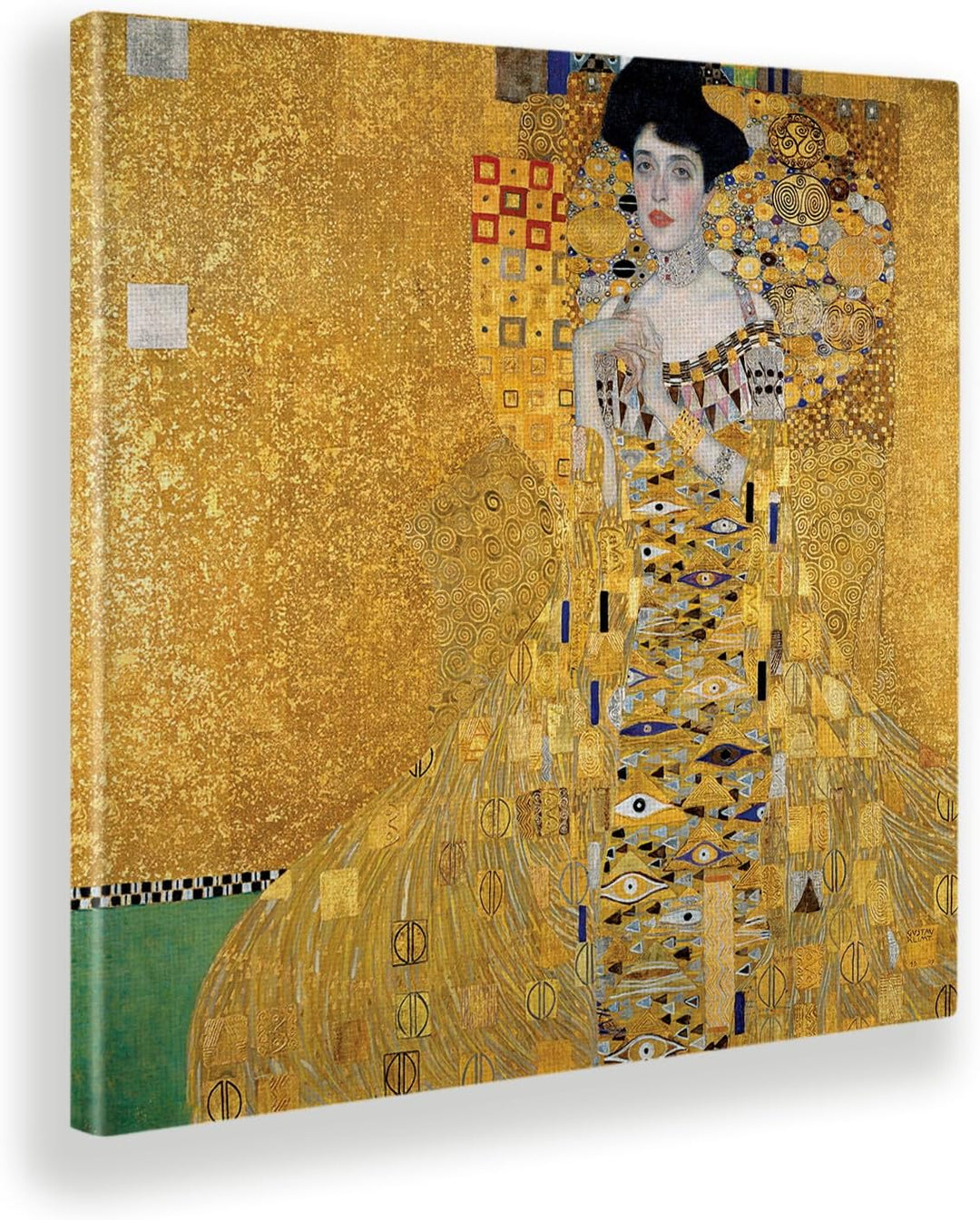 Giallobus - Bild - Druck AUF LEINWAND - Gustav Klimt - PORTRÄT VON Adele Bloch-Bauer I -70 x 70 cm,