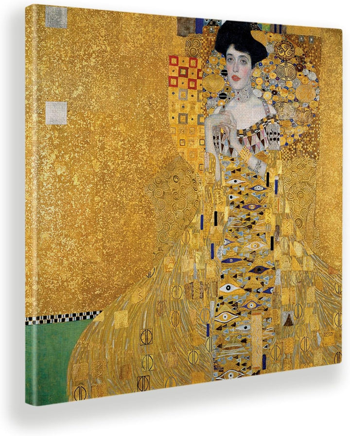 Giallobus - Bild - Druck AUF LEINWAND - Gustav Klimt - PORTRÄT VON Adele Bloch-Bauer I -70 x 70 cm,