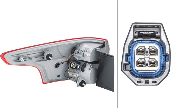 HELLA 2VA 354 995-161 Heckleuchte - LED - äusserer Teil - rechts - für u.a. Ford Focus III Turnier R