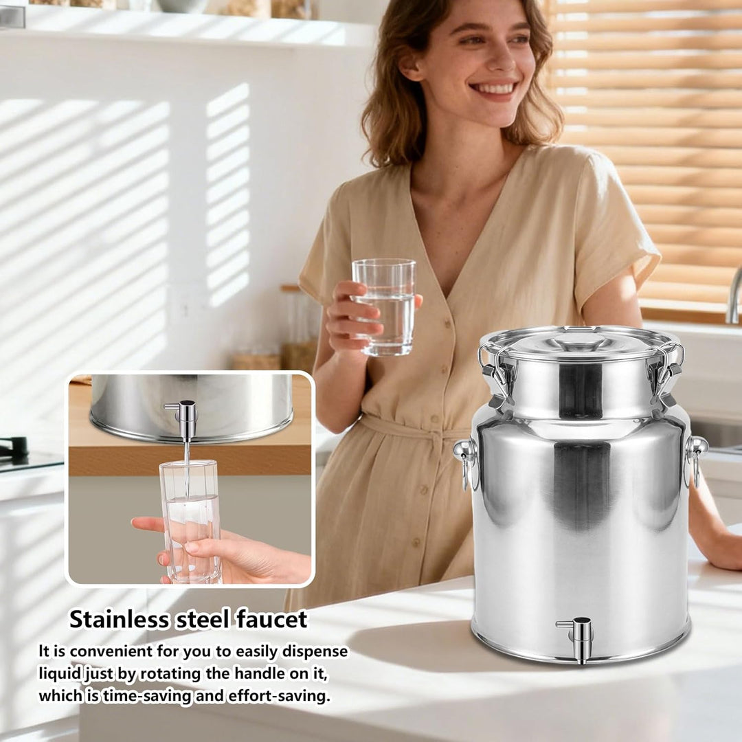 Edelstahl Milcheimer, Milchdosen Mit Spigot Luftdichte Behälter Milchkanne Flüssigkeitslagerbehälter