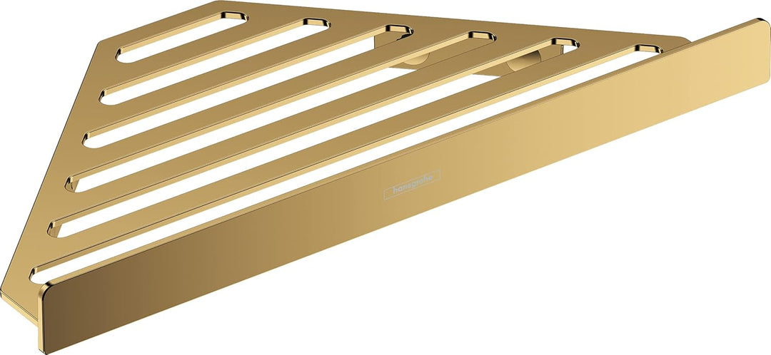 hansgrohe Seifenkorb AddStoris, Seifenablage Polished Gold Optic Polished Gold Optik Korb, Polished